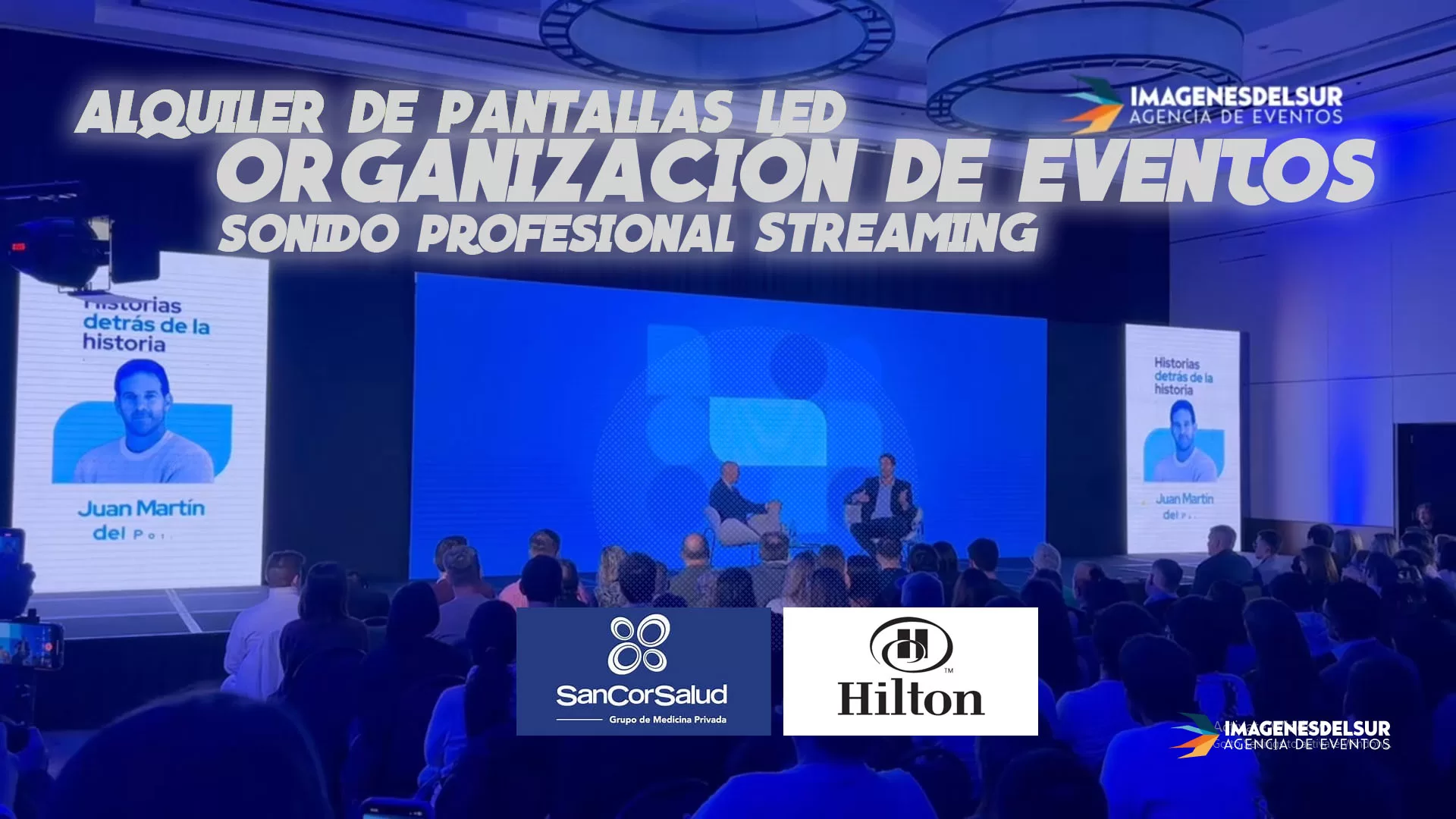 delpoyoutube organización de evento Hilton